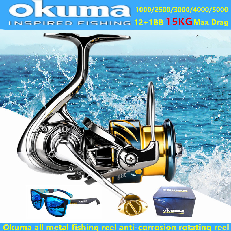 Abu Garcia Reel Max - Okuma Volledig Metalen Visserijmolen 12+1BB15KG Max