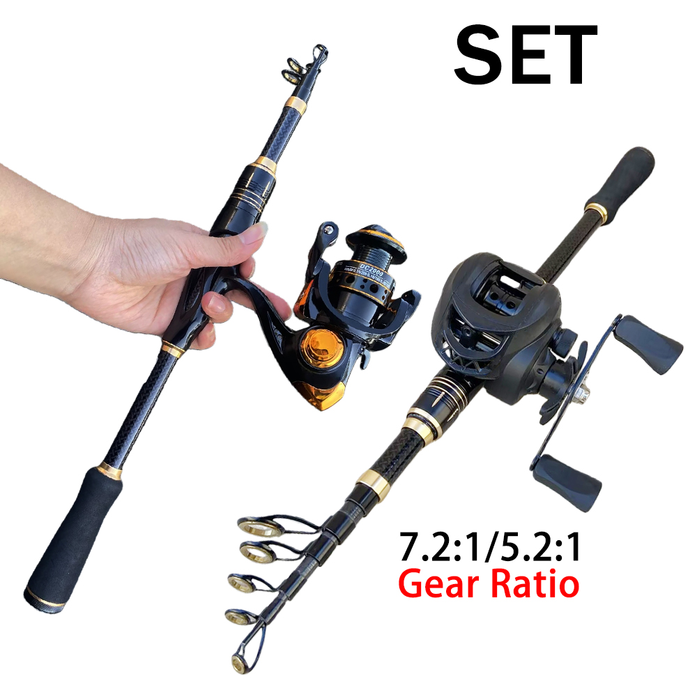 Fishing Rod Combo - Visgerei Combinatie Korte Hengel Molen Combo