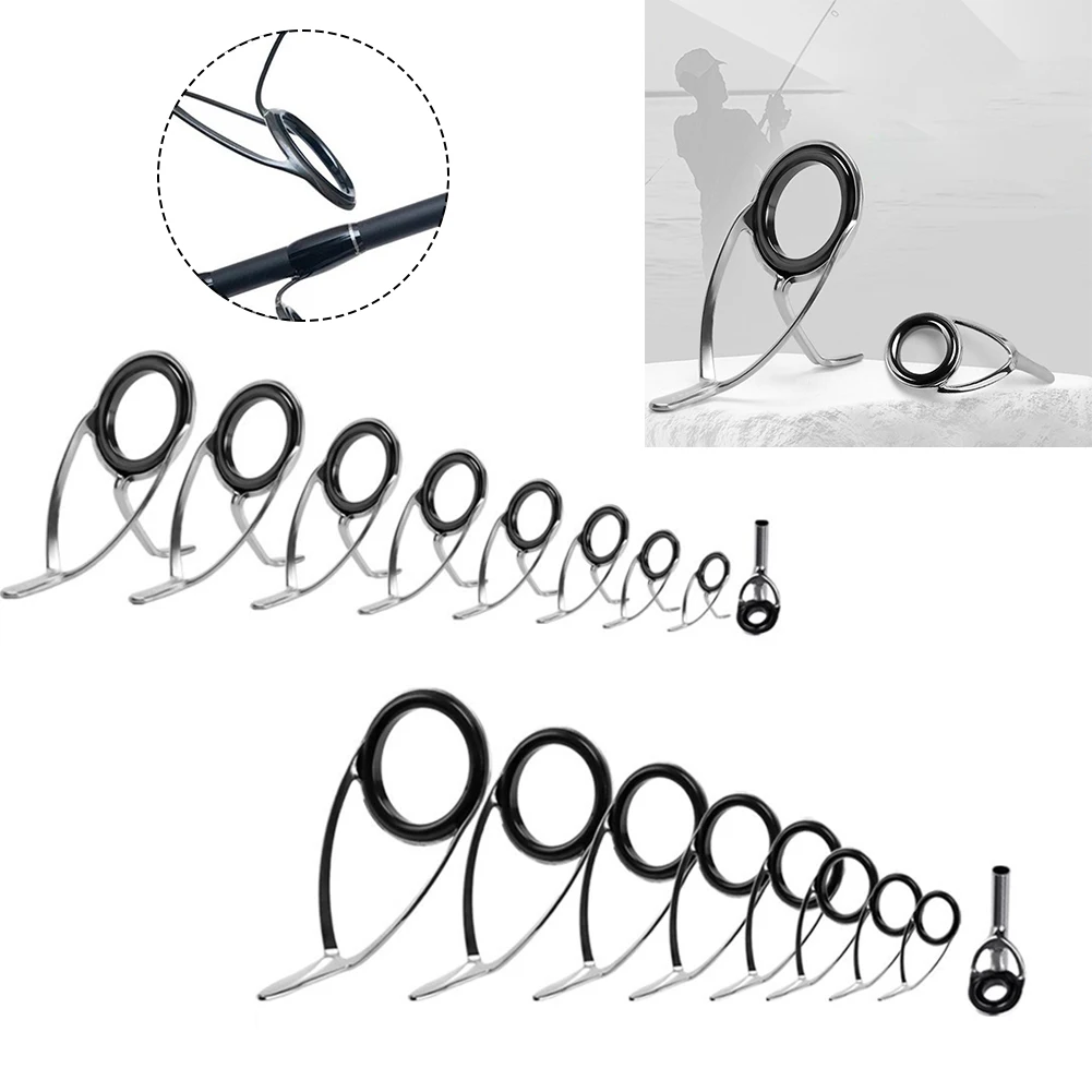 Fishing Rod Building Kit - 9 stks Hengel Top Ring Tip