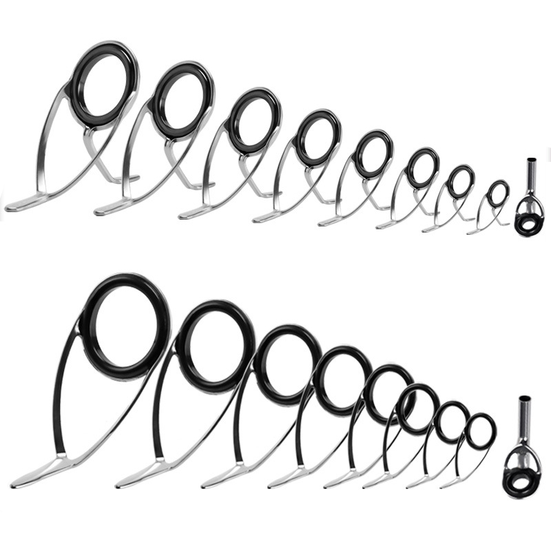Fishing Rod Building Kit - 9 Stuks Hengel Geleiders Ring Reparatieset