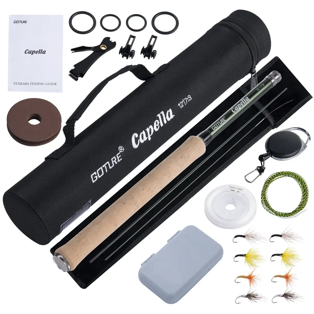 Fishing Rod Combo - Goture 12FT Klassieke Tenkara Vliegvisset Superlicht