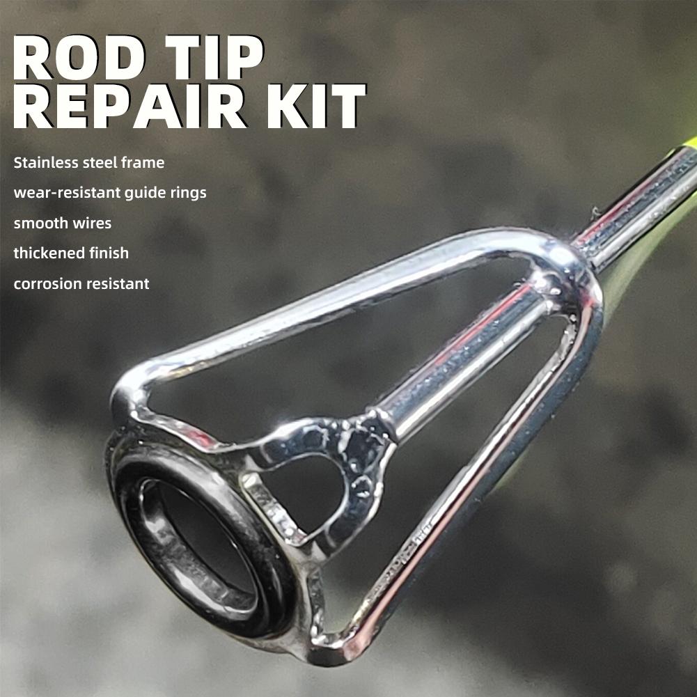 Hengeltop Reparatieset 10 stuk - Fishing Rod Building Kit recensie en prijs