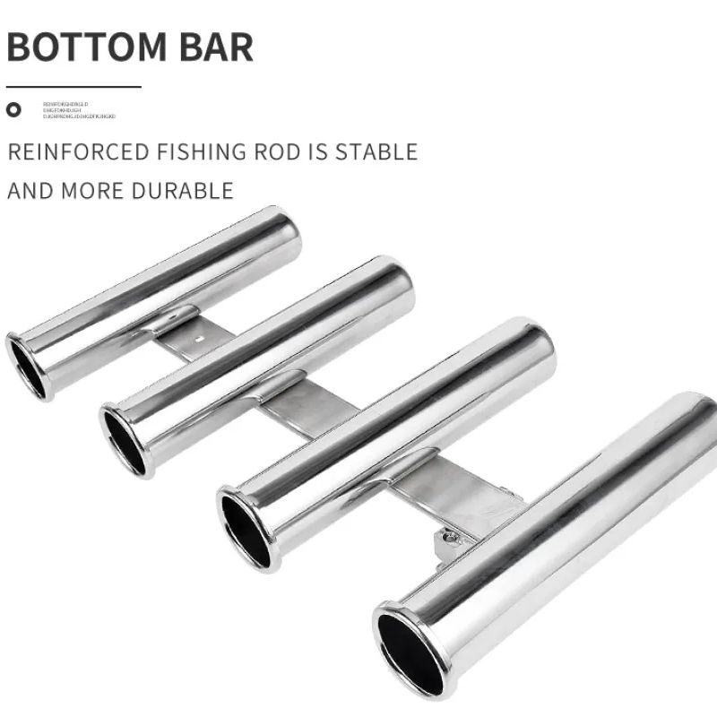 Roestvrij staal 4 buizen henge - Fishing Rod Rack recensie en prijs
