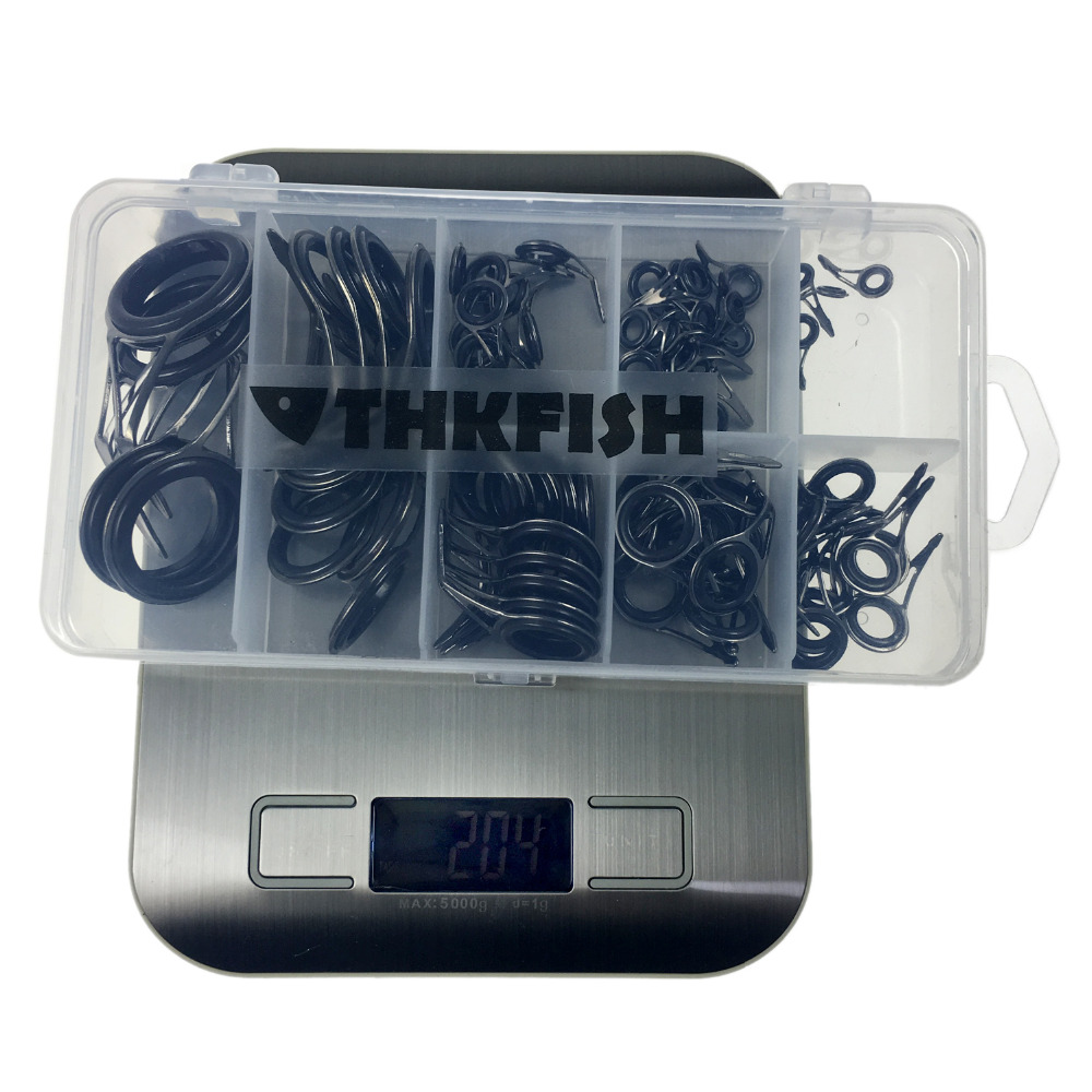 THKFISH 75pcs Hengelgeleiders  - Fishing Rod Building Kit recensie en prijs