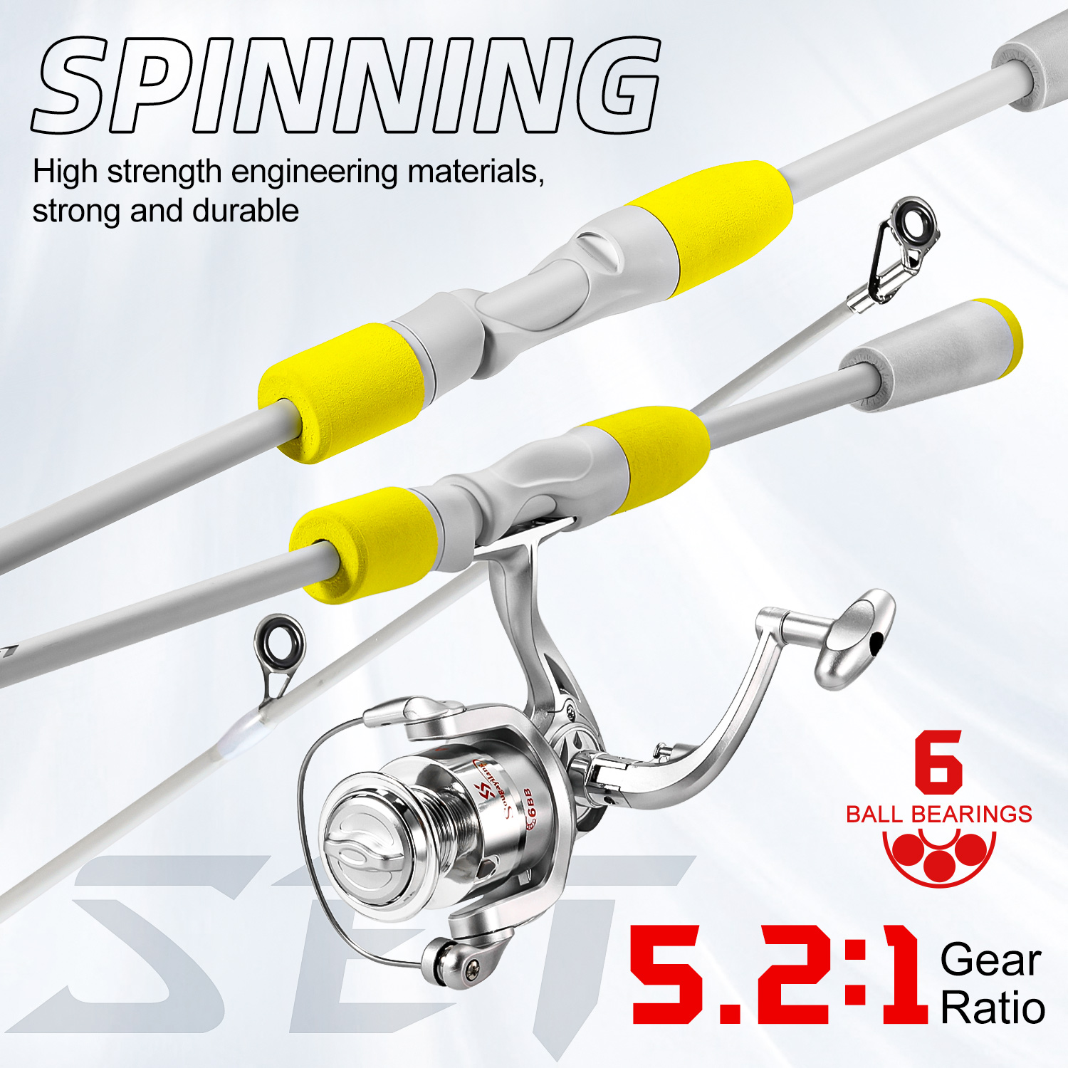 Sougayilang 2 sectie Spinning  - Fishing Rod Combo recensie en prijs